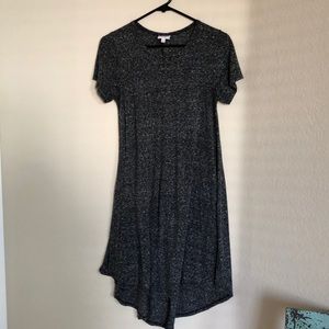 Grey heathered t-shirt dress